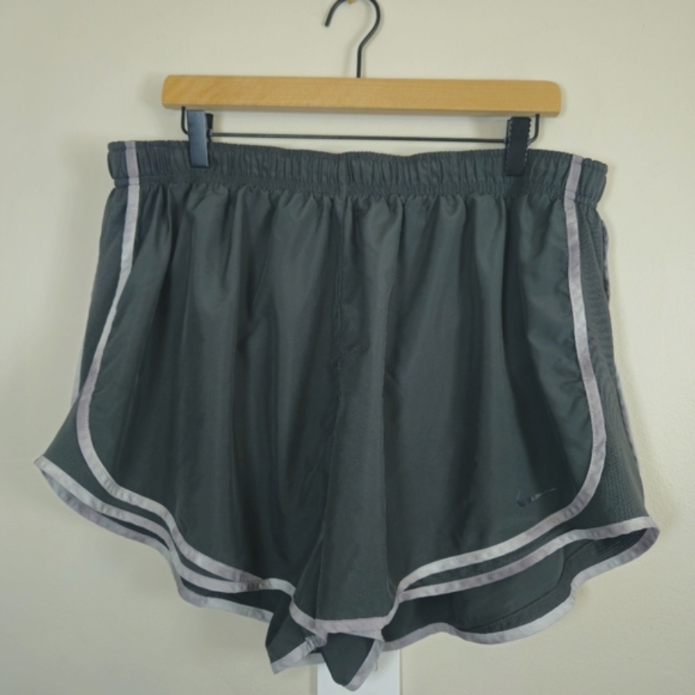 Nike Dri Fit Shorts Woman Gray Size 2X